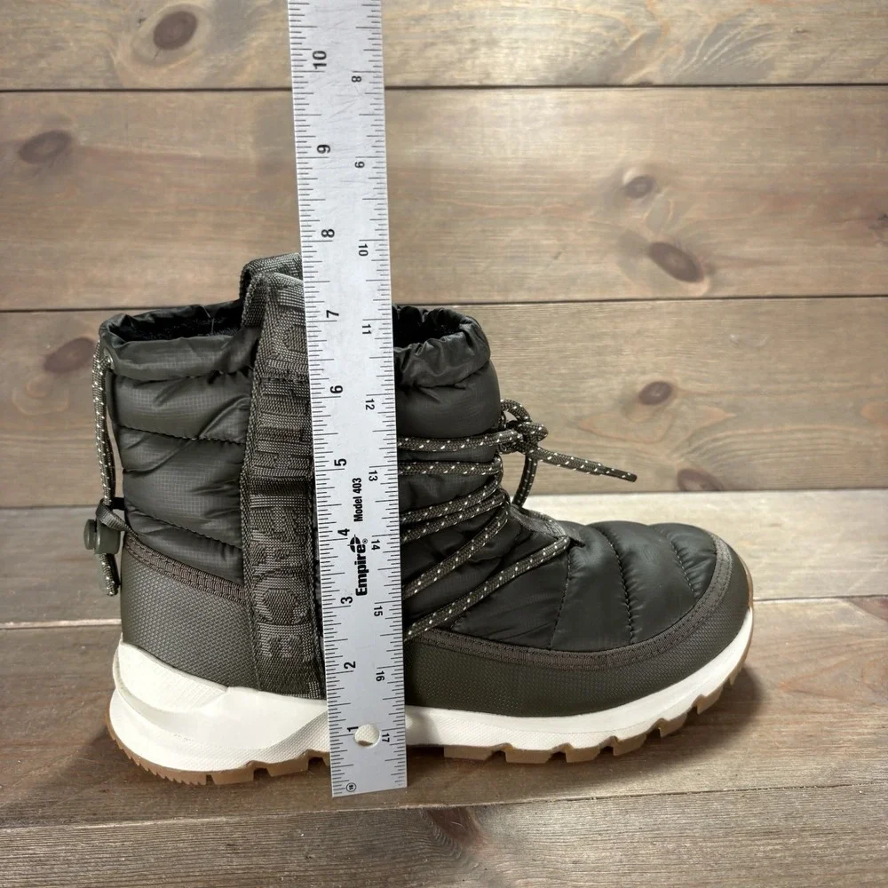 the north face thermoball womens size 9 shoes green fur lined snow boots